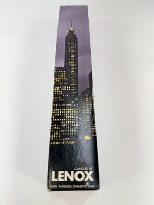 Velas giratorias pequeñas Lenox de colección blancas caja de 12 pulgadas de 8 bases Standtite patentadas Foto 1 de 4