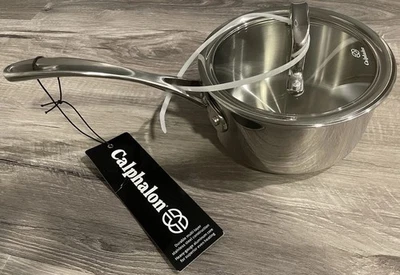 Calphalon 1.5 Quart 3-ply Stainless Steel Saucepan With Lid - Image 1 of 4