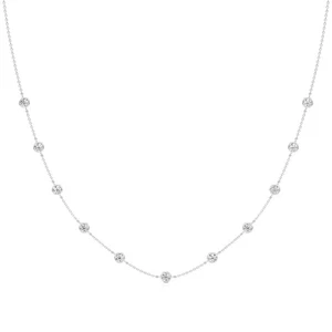 1.50 Ct F VS Round Lab Grown Diamond Pendant 14k White Gold IGI Certified - Picture 1 of 17