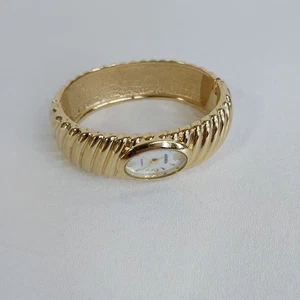 Reloj pulsera Agenda brazalete cuarzo esfera blanca tono dorado - Imagen 1 de 8