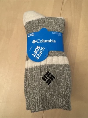 Nuevos calcetines Columbia para mujer 2 pares calcetines cortos súper suaves a rayas informales activos Foto 1 de 4