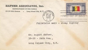 914 5c BELGIEN FDC - kommerzielle Eckkarte - Bild 1 von 1