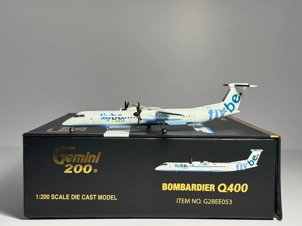 Gemini Jets 1:200 Flybe De Havilland Q400 G-JECH 2000s colores G2BEE053 Foto 1 de 2
