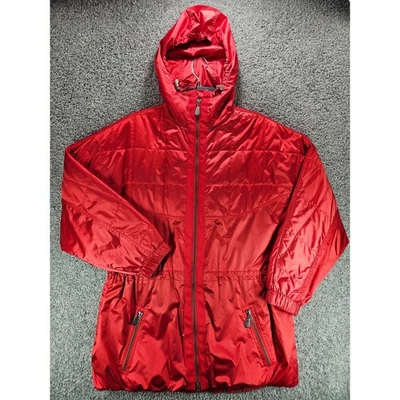 Chaqueta de invierno Eddie Bauer Ebtek para mujer roja mediana con capucha Thinsulate vintage años 90 Foto 1 de 4