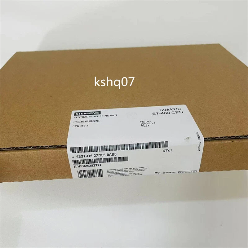 1pc New Siemens S7-400 CPU 6ES7416-2XN05-0AB0 6ES7 416-2XN05-0AB0 - Image 1 of 1