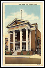 East Liverpool OH Linen Postcard Elks Home Unposted pc208