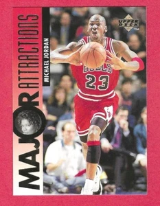 Tarjeta de baloncesto 1995-96 Upper Deck #341 Michael Jordan Major Attractions - Imagen 1 de 1