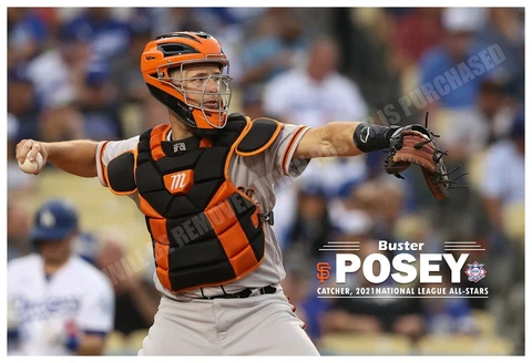 SAN FRANCISCO GIANTS CATCHER BUSTER POSEY NL ALL-STAR 19x13 COMMEMORATIVE POSTER Cover