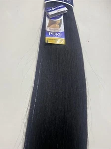 Extensión de tejido de cabello humano puro de la Vía Láctea Yaky_24"_#1B - Imagen 1 de 6