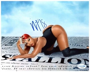 MEGAN THEE STALLION SIGNED 8X10 PHOTO GOOD NEWS HOT GIRL SUMMER AUTOGRAPH ACOA - Picture 1 of 1
