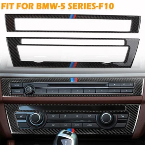 For BMW F10 5 Series 2011-2017 Carbon Fiber Console Air-Condition Vent Cover - Picture 1 of 6