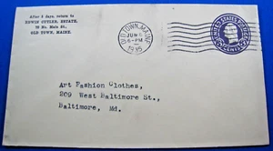 UNITED STATES 1917 - SCOTT #U438 DIE 1 - USED COVER (co4) - Picture 1 of 2