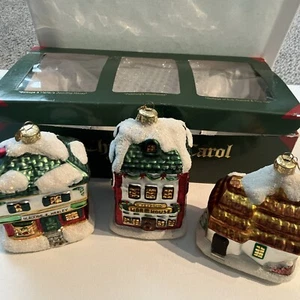 DEPT 56 A Christmas Carol 3er Set mundgeblasene Glas Weihnachtsschmuck Box Set LN! - Bild 1 von 18