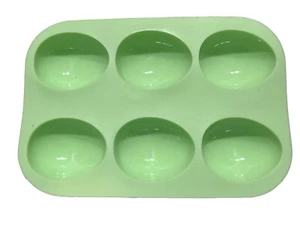 Stampi progetto fai da te in silicone a forma di uovo verde chiaro 4 pezzi nuovi - Foto 1 di 6