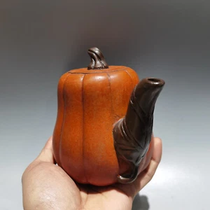Chinese Yixing Zisha Clay Handmade Exquisite Teapot (高金瓜壶 底款:蒋蓉 ) - Picture 1 of 9