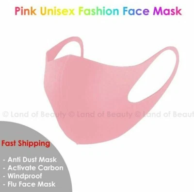 Pink Face Mask Fashion Face Mask Washable Reusable Unisex Adult Protection Face  - Изображение 1 из 4