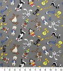 Looney Tunes 100% Cotton Fabric Tossed Characters   YD 9X44?  + elastic