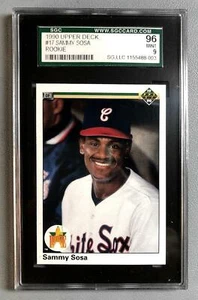 1990 UPPER DECK #17 SAMMY SOSA (ROOKIE) SGC GRADE 96 NM/MT+ (9) * - Picture 1 of 2