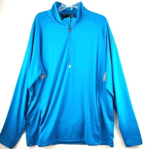Under Armour Mens 1/4 Zip XXLarge Lightweight Pullover Sweater Blue Size XXL - Picture 1 of 10