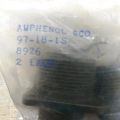 Vintage Amphenol  Style Circular Connector 10 Pin Pnl Mount - Image 1 of 4