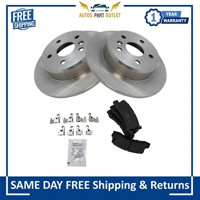 Novo kit de pastilhas de freio traseiras de cerâmica e 2 rotores para 99-03 Lexus RX300 AWD - Imagem 1 de 4