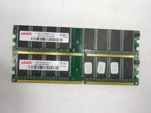 TAKEMS RAM SET 2GB (2x 1GB) (2x BD1024TEC60DA CL3 PC 3200 ) DDR 1 für PC #R451 - Bild 1 von 2