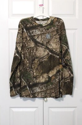 REALTREE APX Men's Long Sleeve Camo T-Shirt/Scent Control, Size 2XL(50-52) NWT - Image 1 of 4