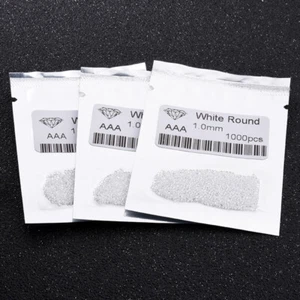 1000 piezas 0,7 ~ 20 mm blanco redondo AAAAA suelta piedra cúbica circonia para joyería hágalo usted mismo - Imagen 1 de 5