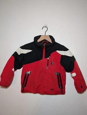 Spyder Winter Jacket Size 4 Boys Blue preowned Light Wear - Image 1 of 4
