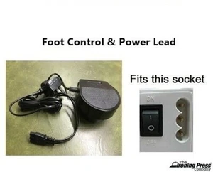 Foot Control & Power Lead TO FIT Janome 3-Pin (Fits Most Janome Sewing Machines) - Picture 1 of 4