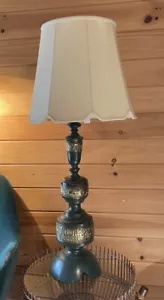 James Mont Mid Century Bronze And Brass Asian lamp Verdis Gris - Picture 1 of 6