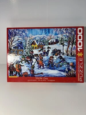 Eurographics Snow Day Jigsaw Puzzle By Katerina Mertikas 1000 Pieces Winter - Image 1 of 4