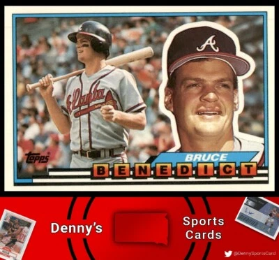 1989 Topps Big #83 Bruce Benedict Atlanta Braves Baseball Card - Image 1 of 2