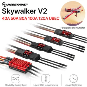 Hobbywing Skywalker 40A 50A 80A 100A Brushless ESC Reverse Break für Fixed Wing - Bild 1 von 36