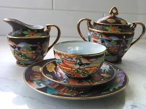 Vintage Lusterware Japanese T&T / Takito. (27) Pieces Tea / Desert. Rare Design. - Picture 1 of 7