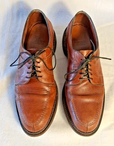 ALLEN EDMONDS Wilbert Split Toe Oxford Herren 8,5 D Braun Schnürschuh Hergestellt in den USA - Bild 1 von 13