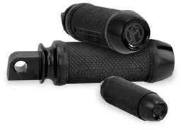 Performance Machine Elite Footpeg with Straight Male Mount - Black 0035-0094-B - Picture 1 of 3