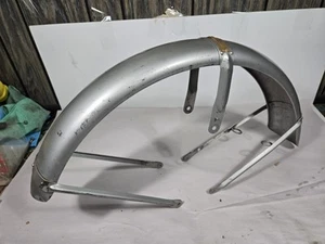 Honda CB77 Superhawk Later Style Silver Front Fender, CB72 - Picture 1 of 21