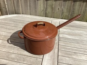 Vintage Judge Ware 22cm Brown Saucepan Used Enamel - Picture 1 of 14