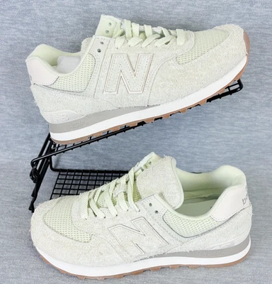Новый баланс 574 кроссовки женщин 7,5 серый новом зеленый замши образ жизни резиновая подошва - Изображение 1 из 4