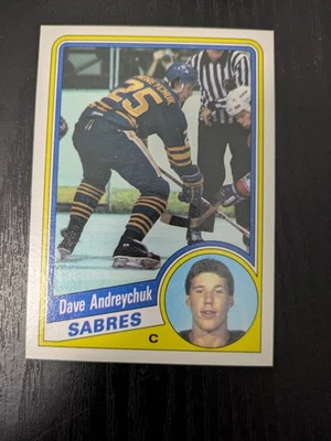 1984-85 Topps Dave Andreychuk Rookie Hockey Card RC #13 Buffalo Sabres - Image 1 of 2