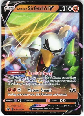 Galarian Sirfetch'd V - SWSH043 Pokemon SWSH: Sword & Shield Promo Cards Holo NM - Image 1 of 2