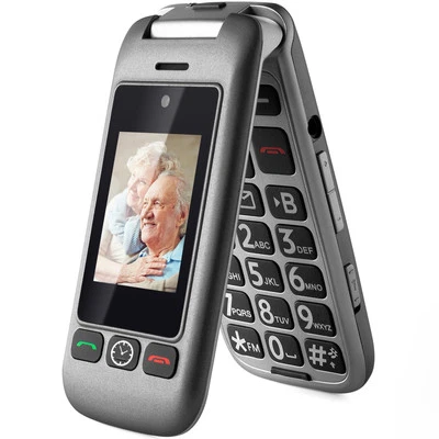 artfone G6 4G Unlocked Basic Mobile Phone for Seniors丨Flip Phone丨SIM Free