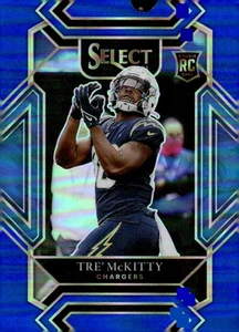 2021 Panini Select #293 Tre' McKitty Blue Prizm #/99 - Picture 1 of 2
