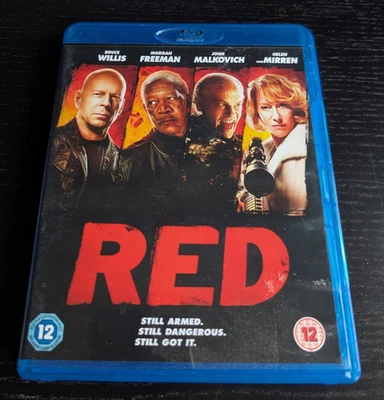 RED [Blu-ray] Bruce Willis, Helen Mirren, Karl Urban, Morgan Freeman cert 12 VGC - Image 1 of 2