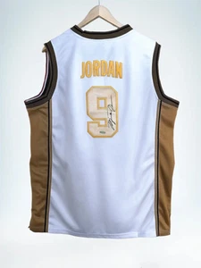 Michael Jordan Signed 1992 USA Dream Team Gold Jersey UDA COA Olympics - Picture 1 of 9