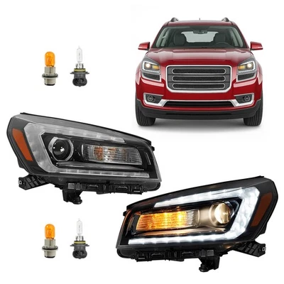 Projector Headlights Assembly w/ LED DRL For GMC Acadia Limited 2013-2016 17 - Image 1 of 4