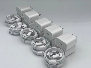 10 Pk of Chargers!! Original USB-C to USB-C 20W Charger Cube, iphone, android - Picture 1 of 10