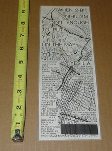 YES L.A. LA Dangerhouse Records PRINT AD kbd GERMS punk BAGS eyes X alley cats - Picture 1 of 6