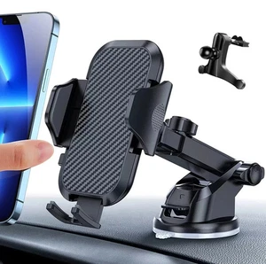 Car Phone Holder Universal Mount Mobile iPhone Windscreen Dashboard or Air Vent - Picture 1 of 9